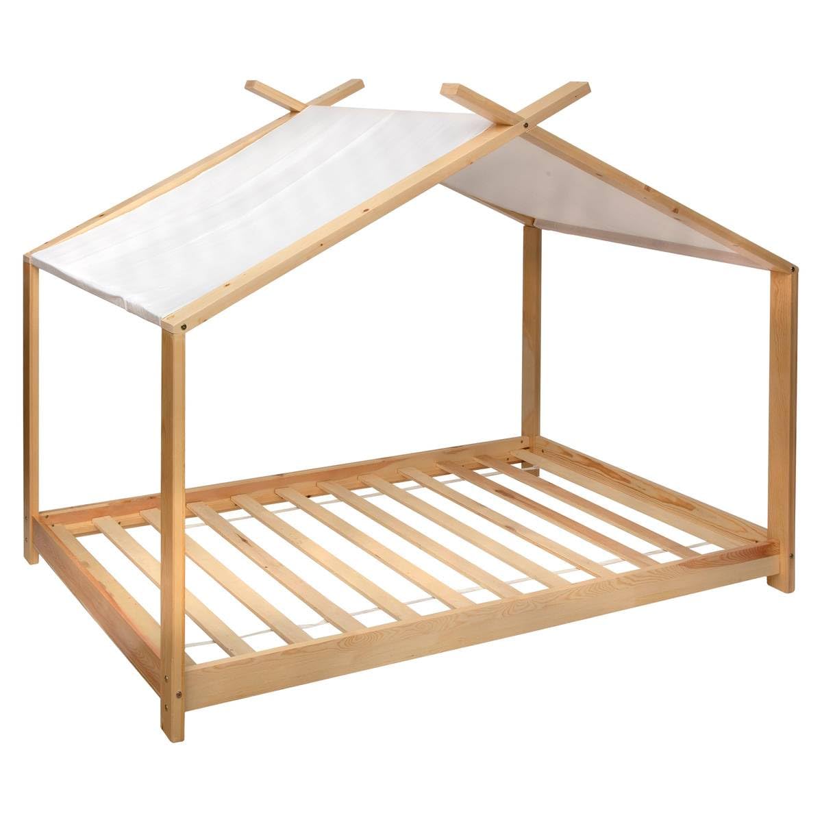 ATMOSPHERA CREATEUR D'INTERIEUR - Tenda letto per bambini ilan in pino bianco 90x190cm