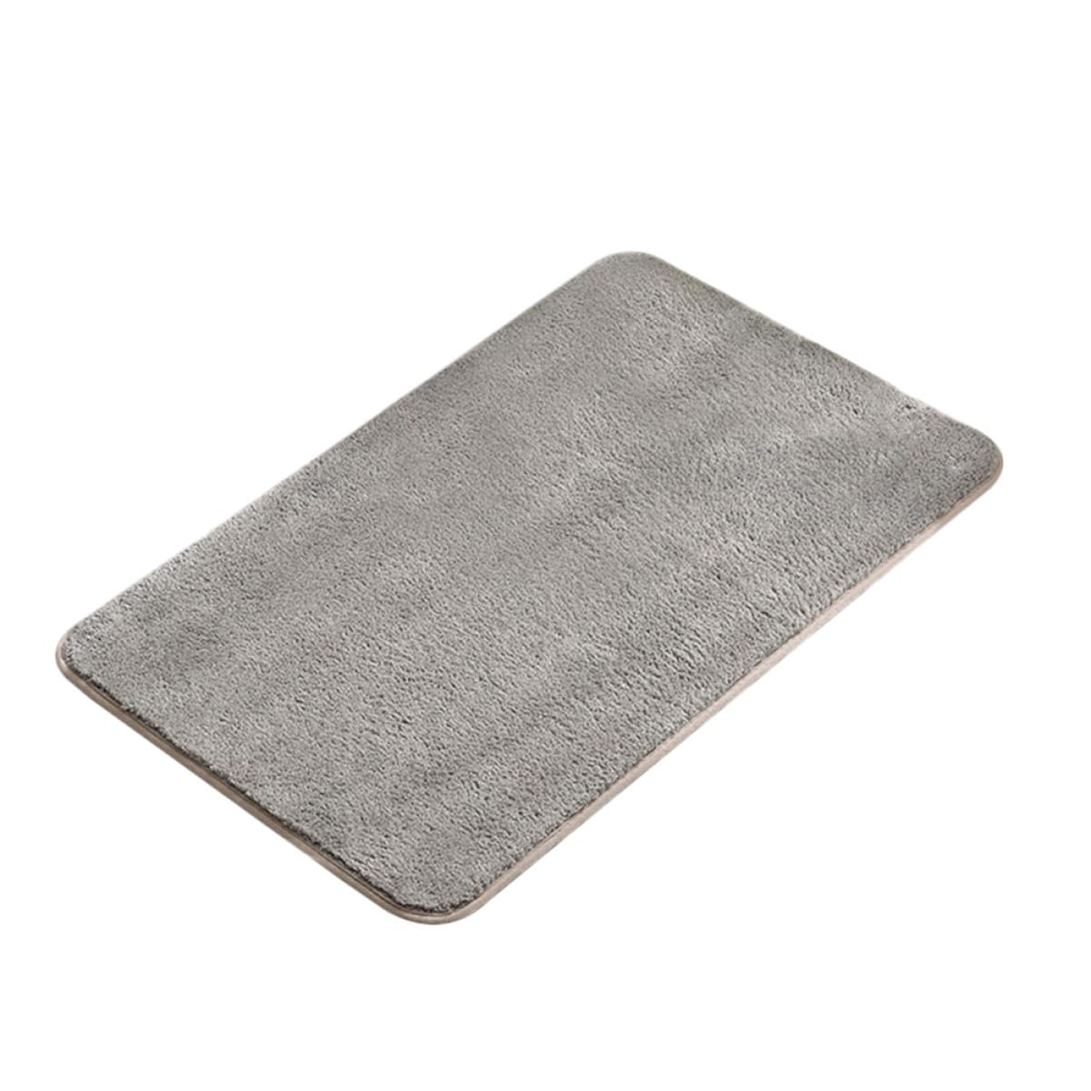 Alfombra de poliéster para baño con base antideslizante y acabado confortable de alta densidad