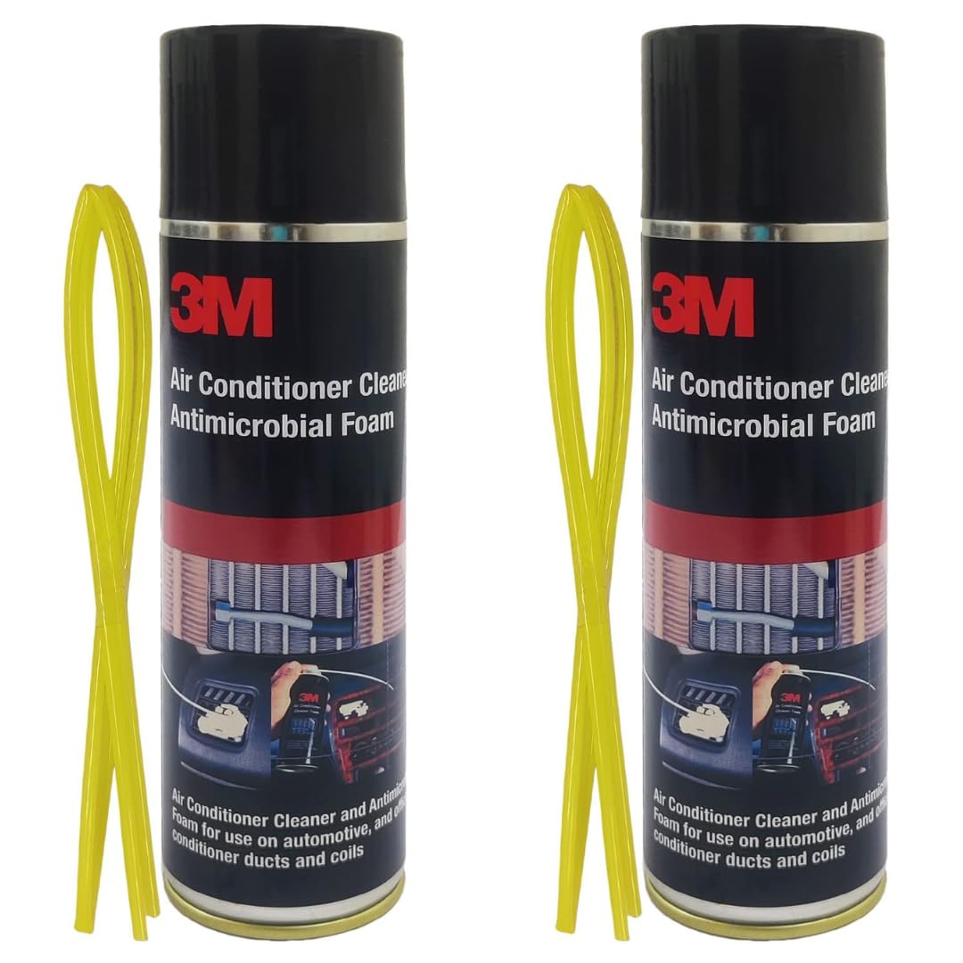 3M Air Conditioner Cleaner Foam Spray | Antimicrobial Disinfectant for Home, Office & Car AC | Removes Dust, Mould & Odors | Easy-to-Use AC Cleaning Spray (Black, 120g/250ml) (250+250 ML)-image-17