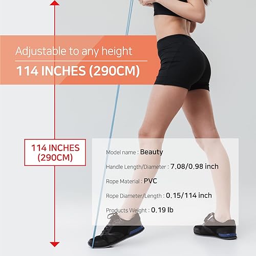 Miniatura 4 de Cuerda de saltar para hombres y mujeres, cuerda de saltar de ejercicio de velocidad para entrenamiento de fitness, entrenamiento para todas las