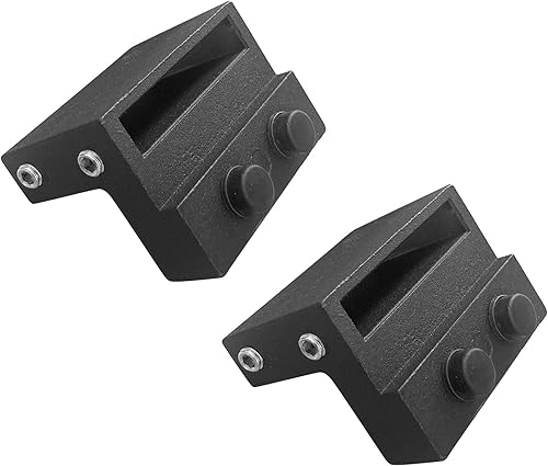 Miniatura 7 de Tope de puerta corrediza de granero, accesorios de hardware de riel plano (apto para pista: ancho: 1-7/16 in-1-5/8 in, Grosor: 1/4 in)