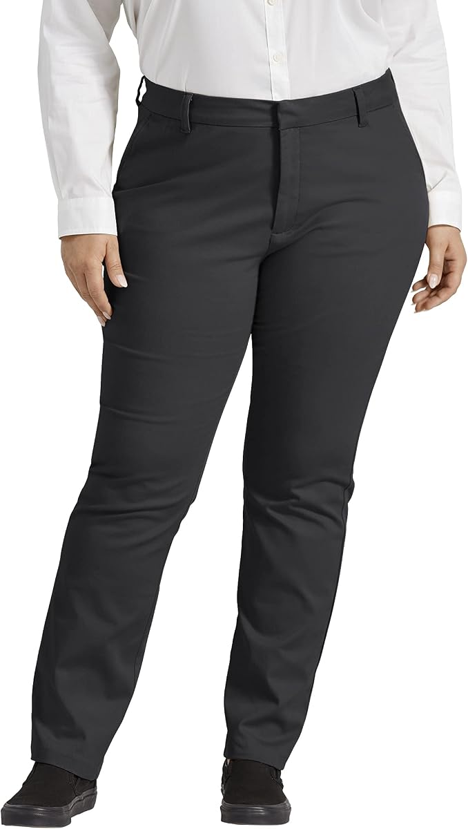 Dickies Womens Perfect Shape Bootcut Twill Pant - Plus