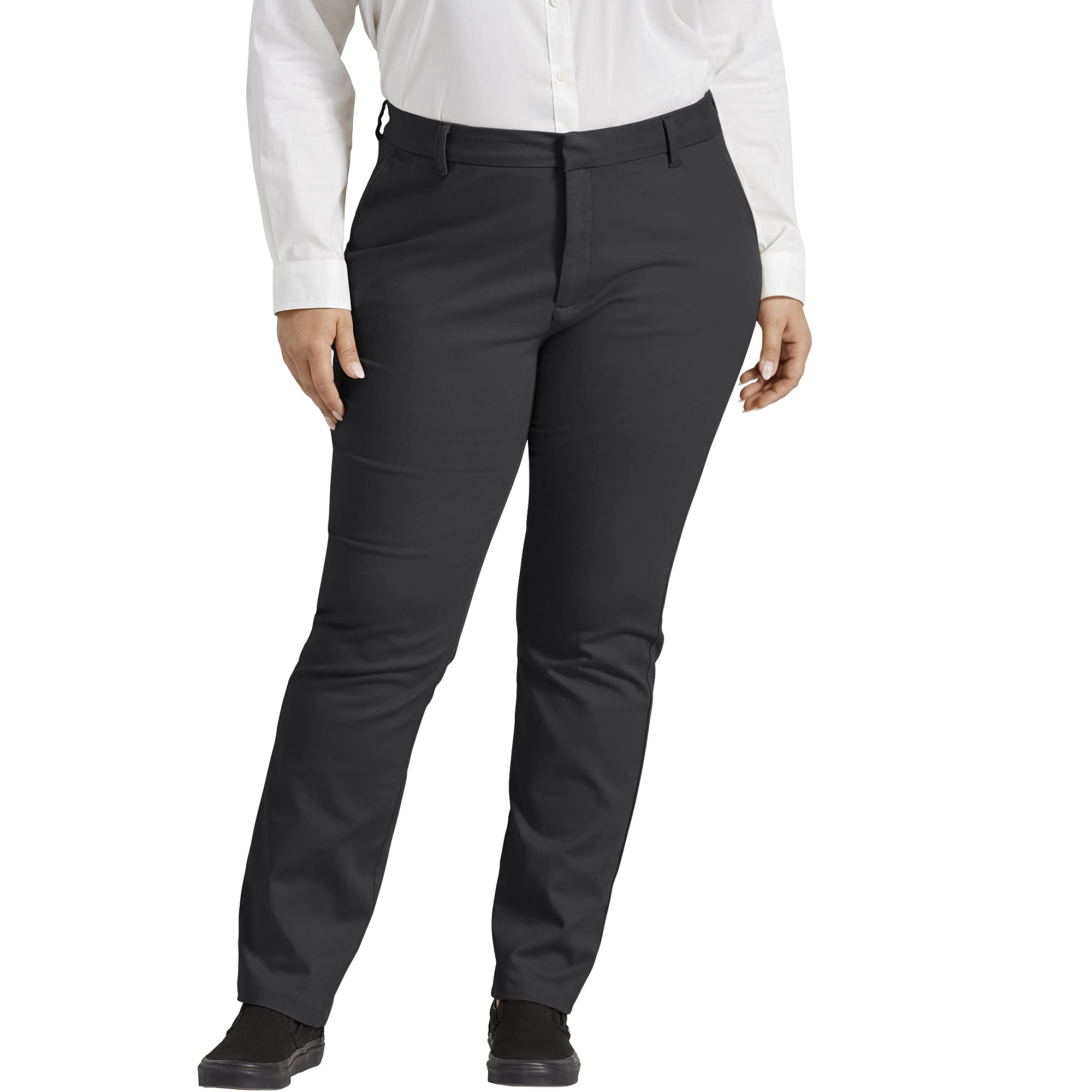 Dickies Womens Perfect Shape Bootcut Twill Pant - Plus