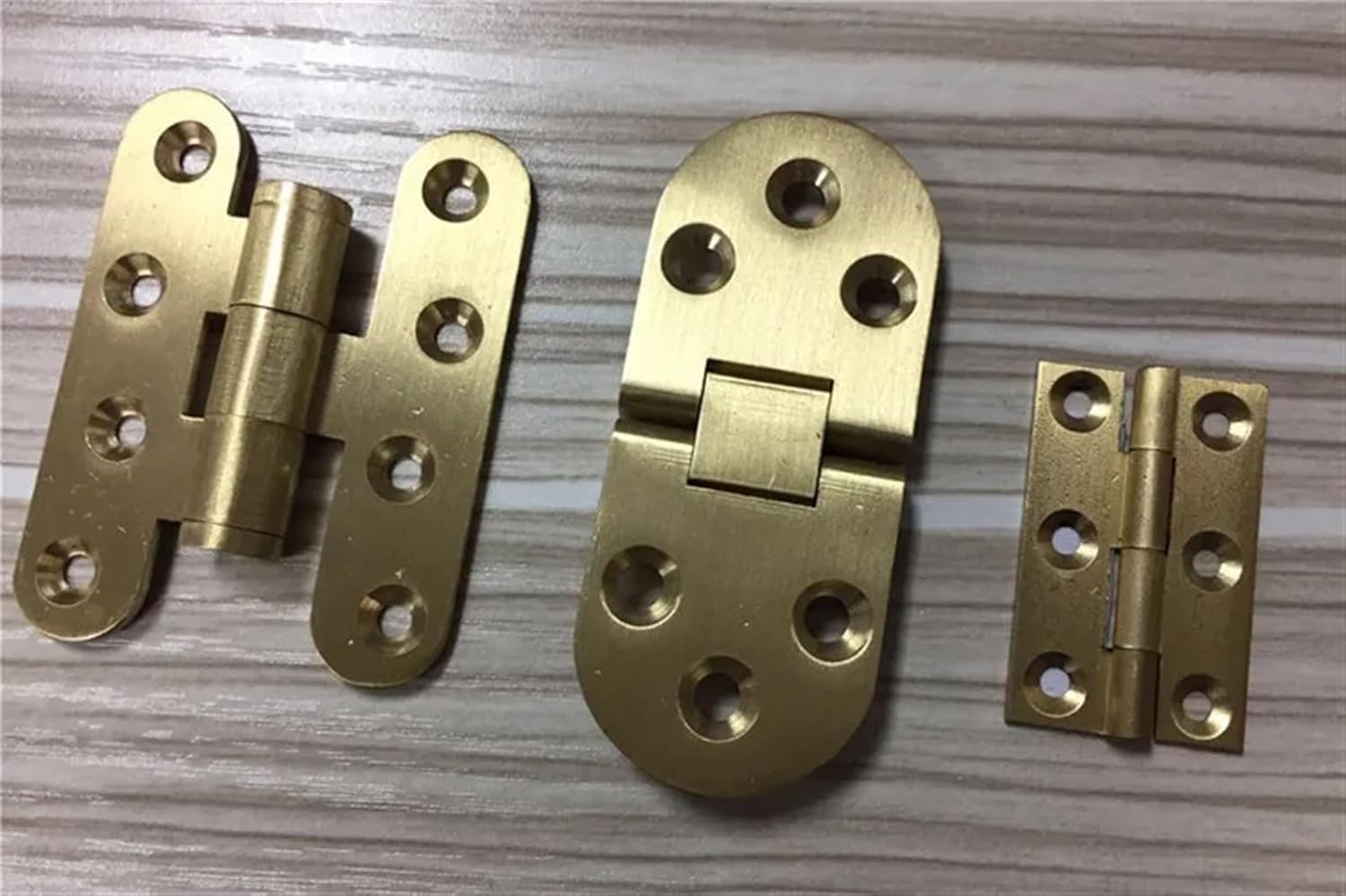 180 Degree Copper Flap Hinge Folding Table Roundtable Plane Concealed Hinges Cabinet Door Hinge Cupboard Closet Hing 1Pcs(2mm Thickness Board)