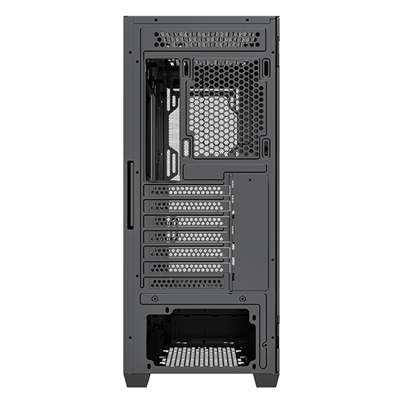Xilence X613 XILENT Blade II Gaming PC Case, 3 x 120 mm ARGB Fans, ATX Midi Tower Case, Mesh Front Panel for Good Airflow and PWM/ARGB Control Board, pannello laterale in vetro senza viti, nero