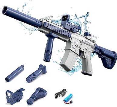 Elektrische Wasserpistole Mit LED - Fernstrahl Wasserblaster Für Kinder & Erwachsene