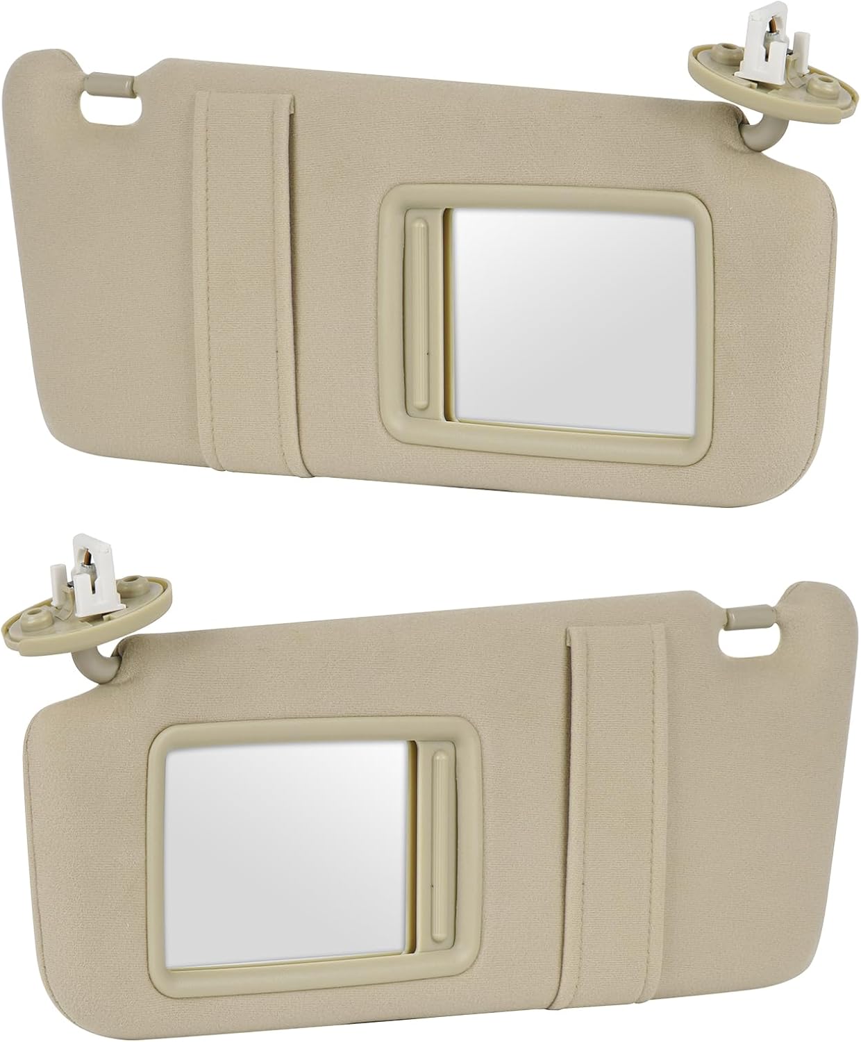 Youxmoto Sun Visor for Toyota Venza 2009 2010 2011 2012 2013 2014 2015 2016 with Sunroof, Left Driver and Right Passenger Side, Beige Replaces # 74320-0T021-B1