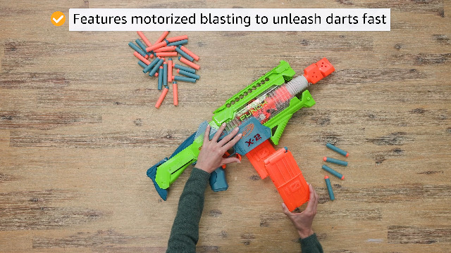 Amazon.com: Nerf Elite 2.0 Double Punch Motorized Blaster, 50