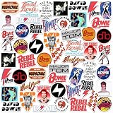 David, Iconic Logos & Rock Designs for Laptop, Water Bottle & Suitcase