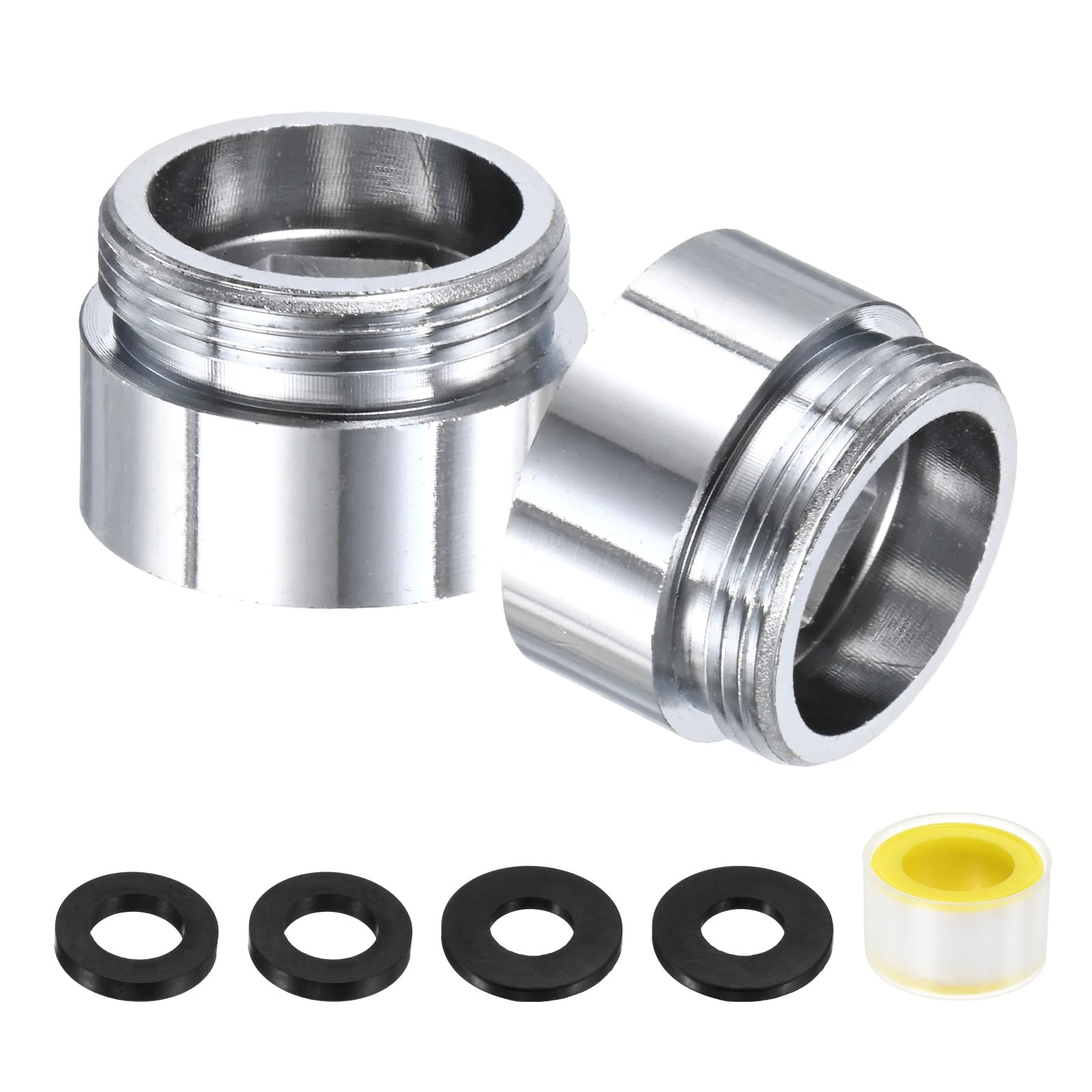 M METERXITY 2-Pack Faucet Adapter, G1/2 Female to M22 Male, for Bathroom