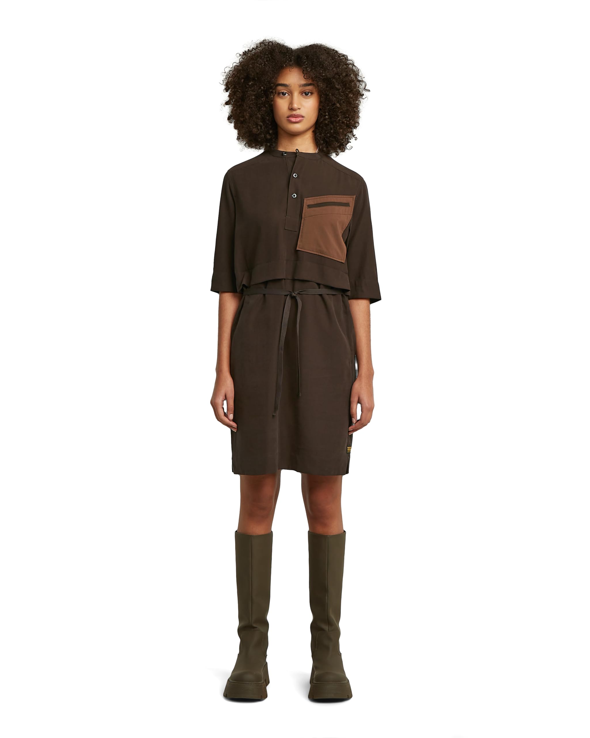 G-Star Damen Half Placket Shirt Dress Ls Wmn Dress