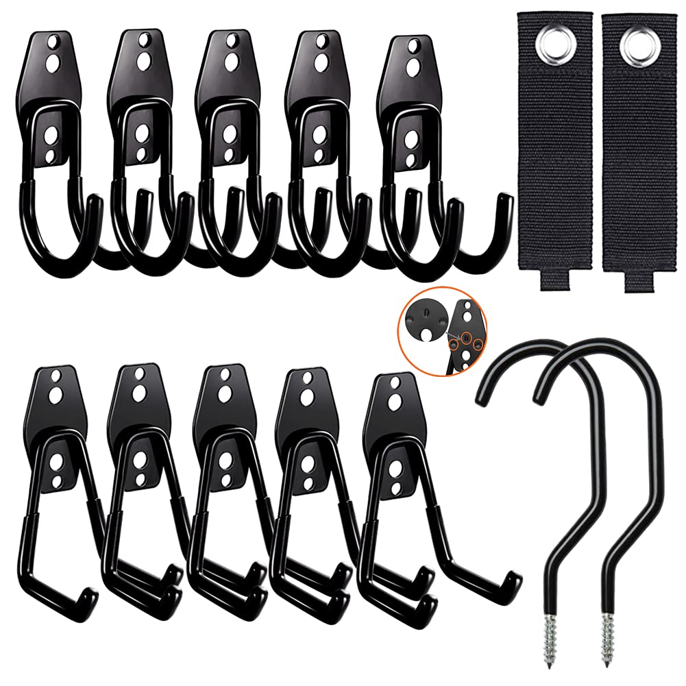 Buy 3H Garage Hooks Heavy Duty,Steel Garage Storage System Hooks 14