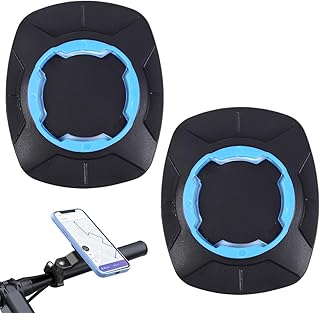 2Pcs Azul Adhesivo Soportes de Móvil Para Manillar Moto,Bicicleta Y Patinete