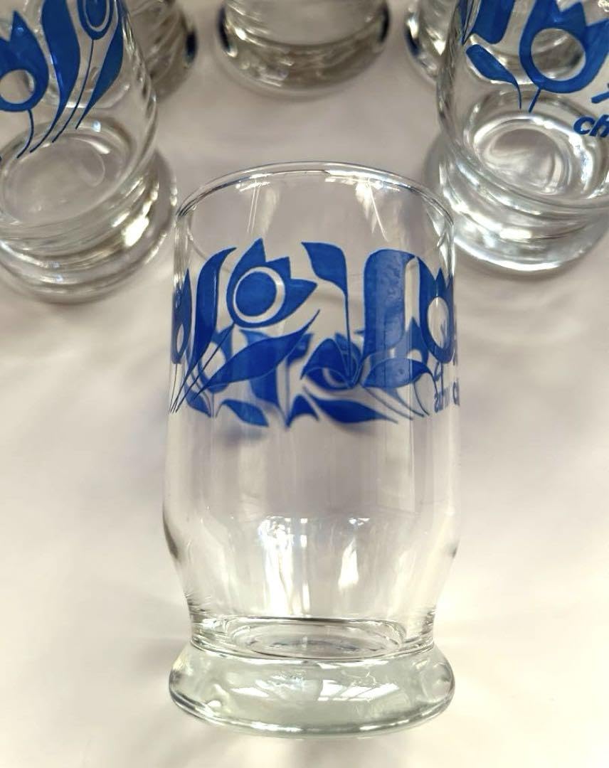 Amazon | 森永コーラス 花柄 ガラスコップ グラス 12個セット | ノー