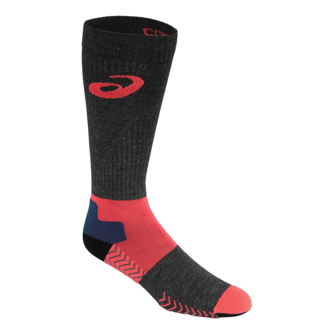 ASICS Wool Knee High Compression Socks, Fiery Flame, Small