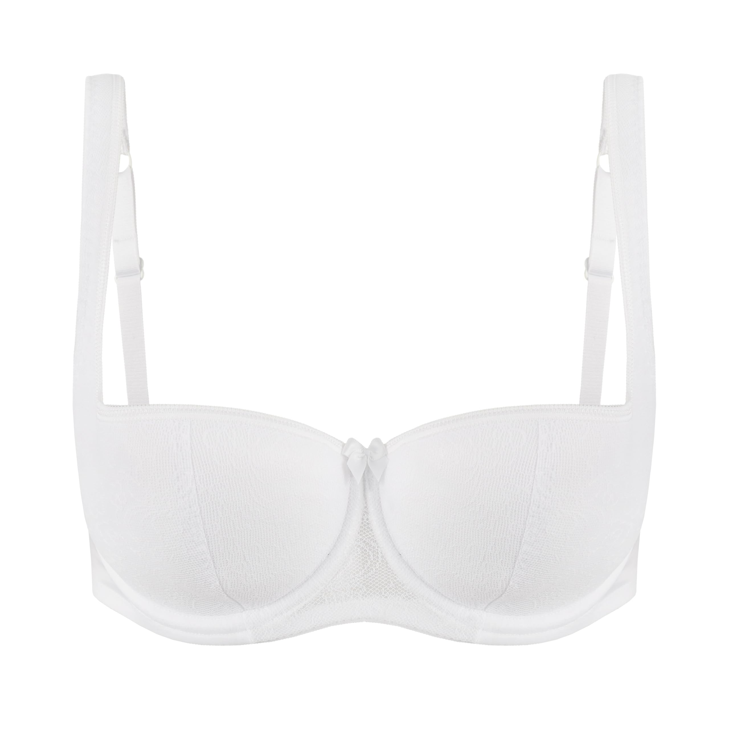 ROSME Sujetador Balconet de Mujer Lingerie, colección Grand, Blanco, Talla 110A
