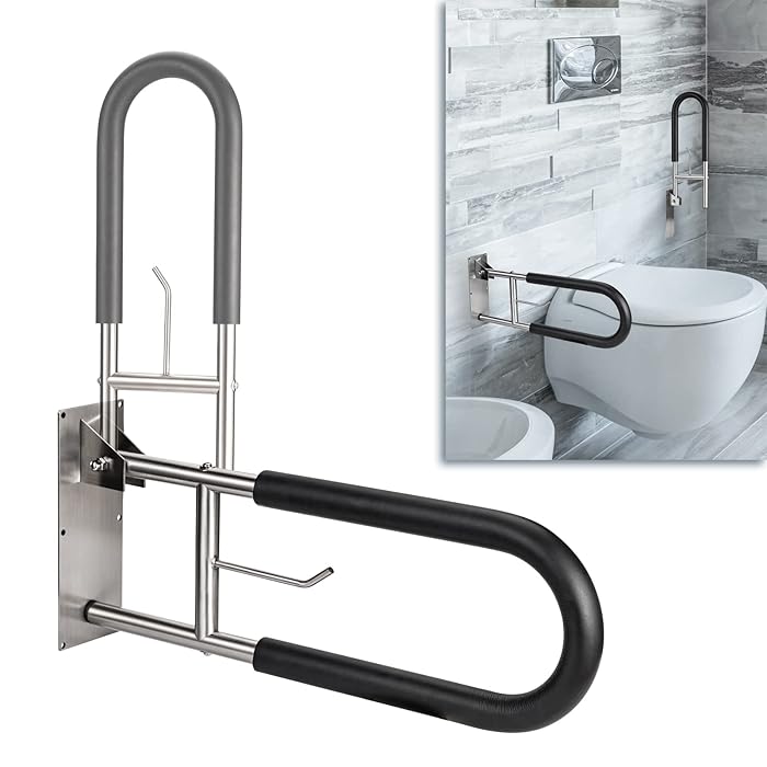 Buy Botabay Handicap Grab Bars Rails 23.6 Inch Toilet Handrails Bathroom Safety Bar Stainless