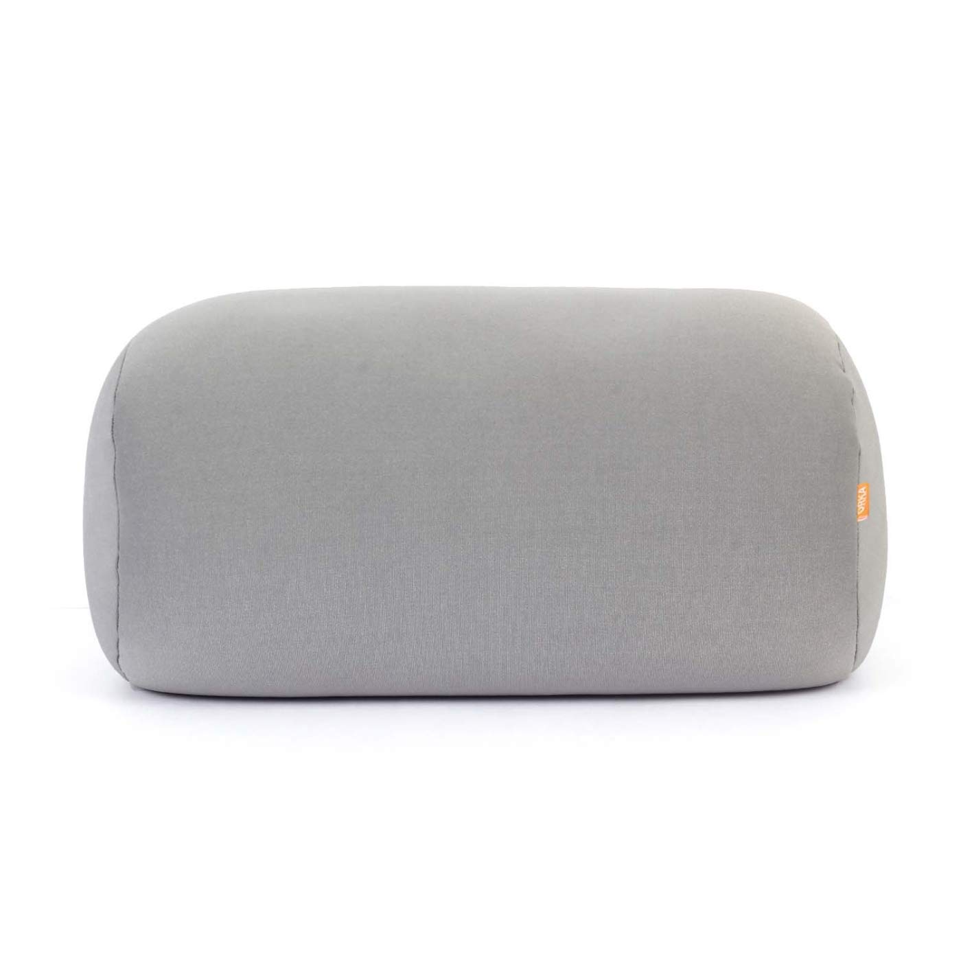 Orka Microbeads Round Bolster Pillow Bed/Sofa/Diwan Pillow|Light, Soft & Fluffy for Neck & Back Support, Pack of 1 [30 x 16 CM],Grey
