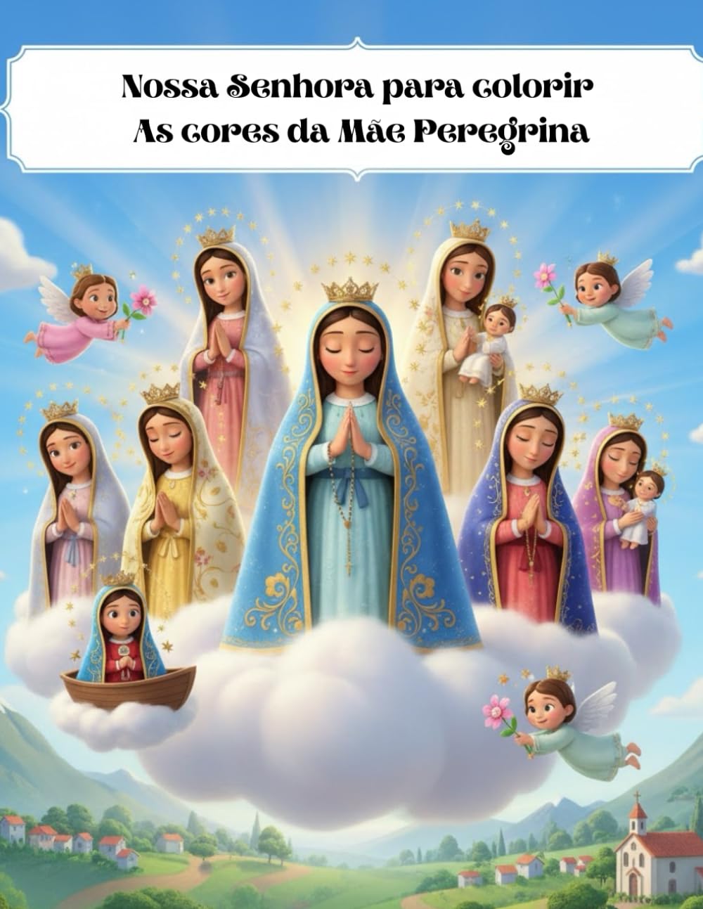 Nossa Senhora para colorir: As cores da Mãe Peregrina