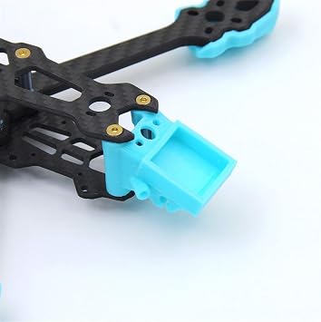 IWBR 3D Printed BN-220 M80PRO M8Q5883 GPS Mount TPU Holder T-shaped Antenna Fixed Bracket Seat 4 In 1 For FPV Racing Drone Frame (Color : 20x20mm 24mm cyan)
