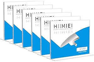 hiimiei 8.5x11 Acrylic Sign Holder (6 Pack): The Epitome of Presentation Clarity and Versatility