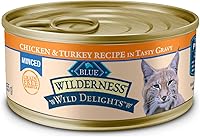 Vista 12 de Blue Buffalo Wilderness Wild Delights - Comida húmeda para gatos troceada, alta en proteínas y sin cereales, hecha con ingredientes naturales