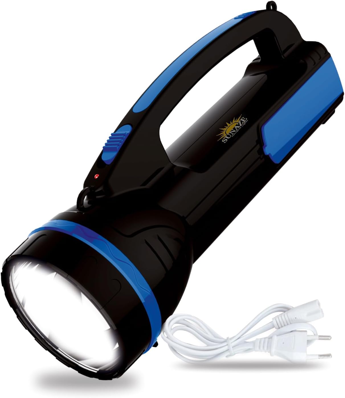 Sunaze 2 in 1 Rechargeable Emergency Long Range Search Torch Light with Table LED Desk Lantern Lamp