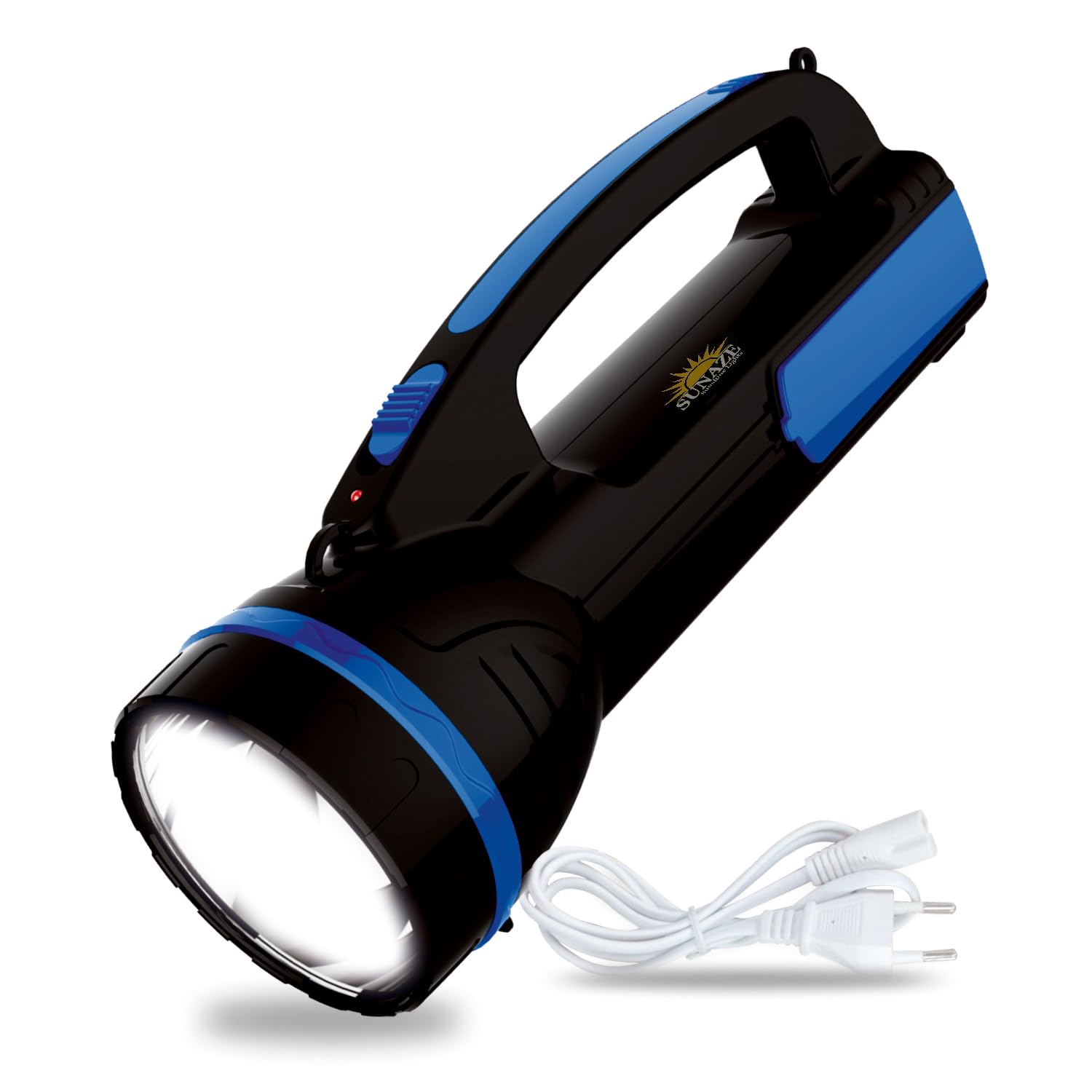 Sunaze 2 in 1 Rechargeable Emergency Long Range Search Torch Light with Table LED Desk Lantern Lamp