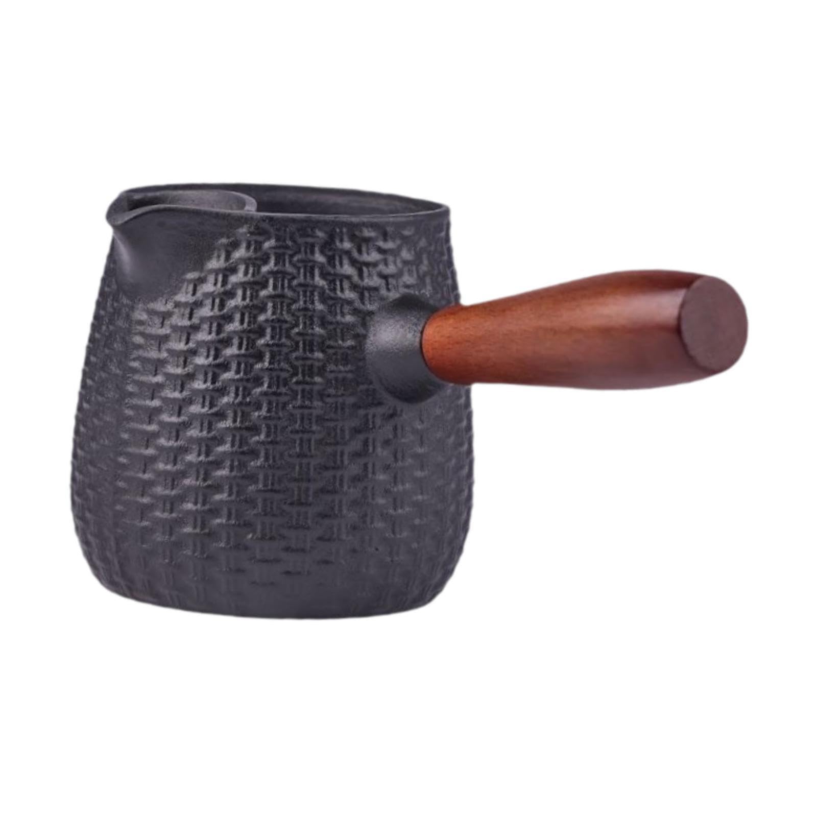 Tetera de Hierro Fundido con, Tetera para Té de, Tetera de Cerámica con Estampado Floral, Diseño Clásico Hecho a Mano, Mango Erg