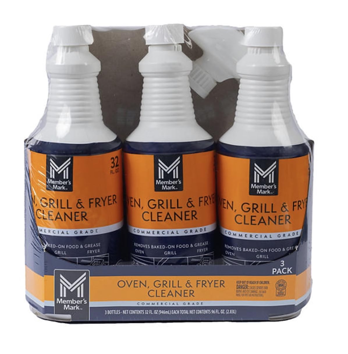 Member Mark Commercial Oven, Grill and Fryer Cleaner, 32 oz., 3 pk.