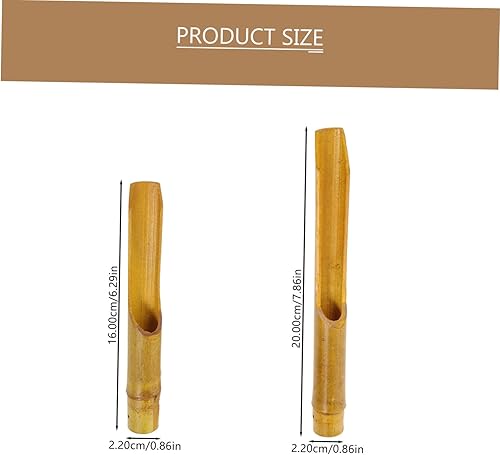 Miniatura 9 de Yardwe 20 piezas de campanillas de viento de bambú, accesorios de cubierta, herramientas de decoración, campanillas de viento decorativas, piezas de