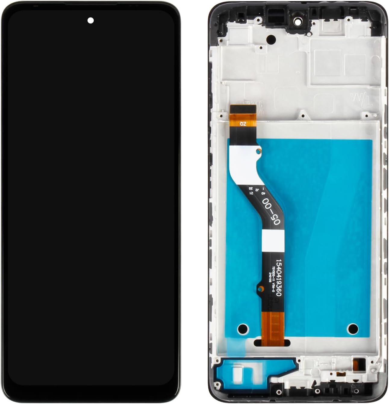 LCD for Motorola Moto G60 Screen Replacement for Moto G40 Fusion XT2135-1 LCD Display Touch Digitizer Assembly PANB0001IN PANB0013IN Matrxi Glass Repair Parts with Tools (Black with Frame)