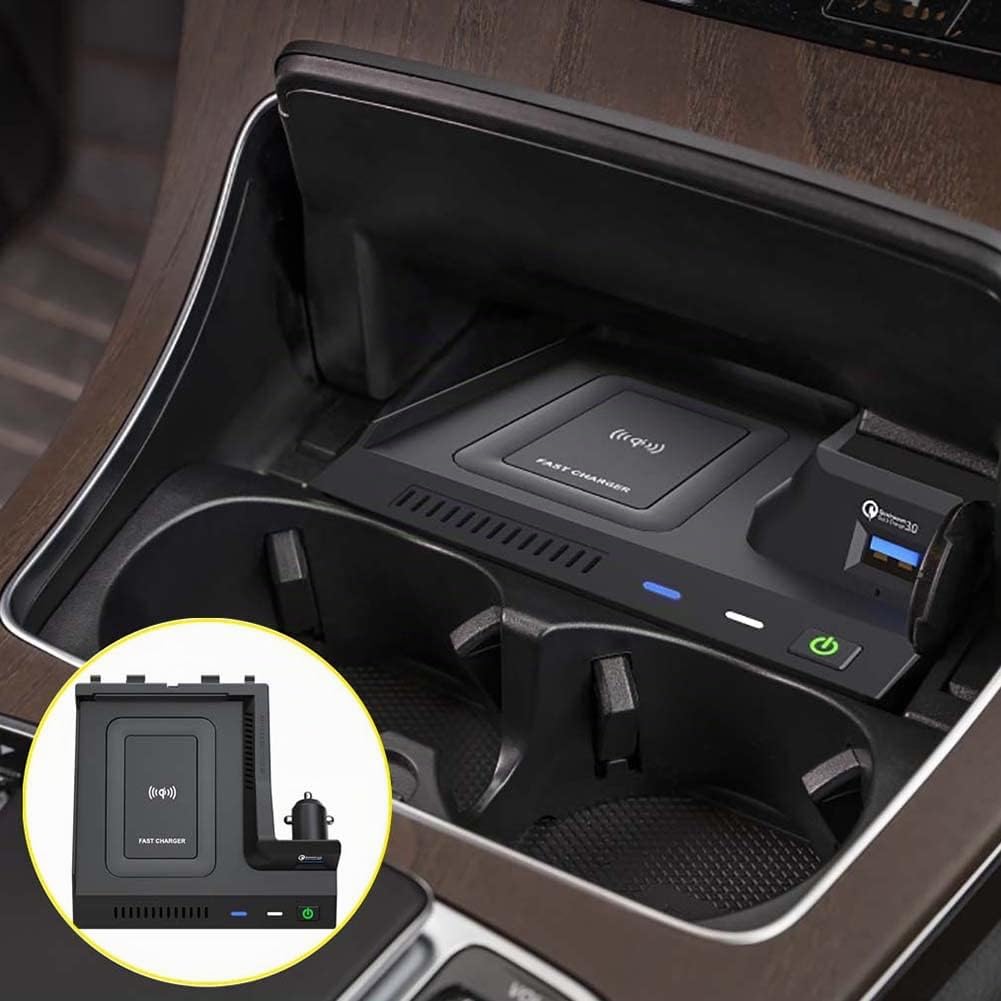 Cargador InaláMbrico para Coche Cargador de TeléFono Almohadilla de Carga para W205 C Class C43 C63 X253 GLC Class
