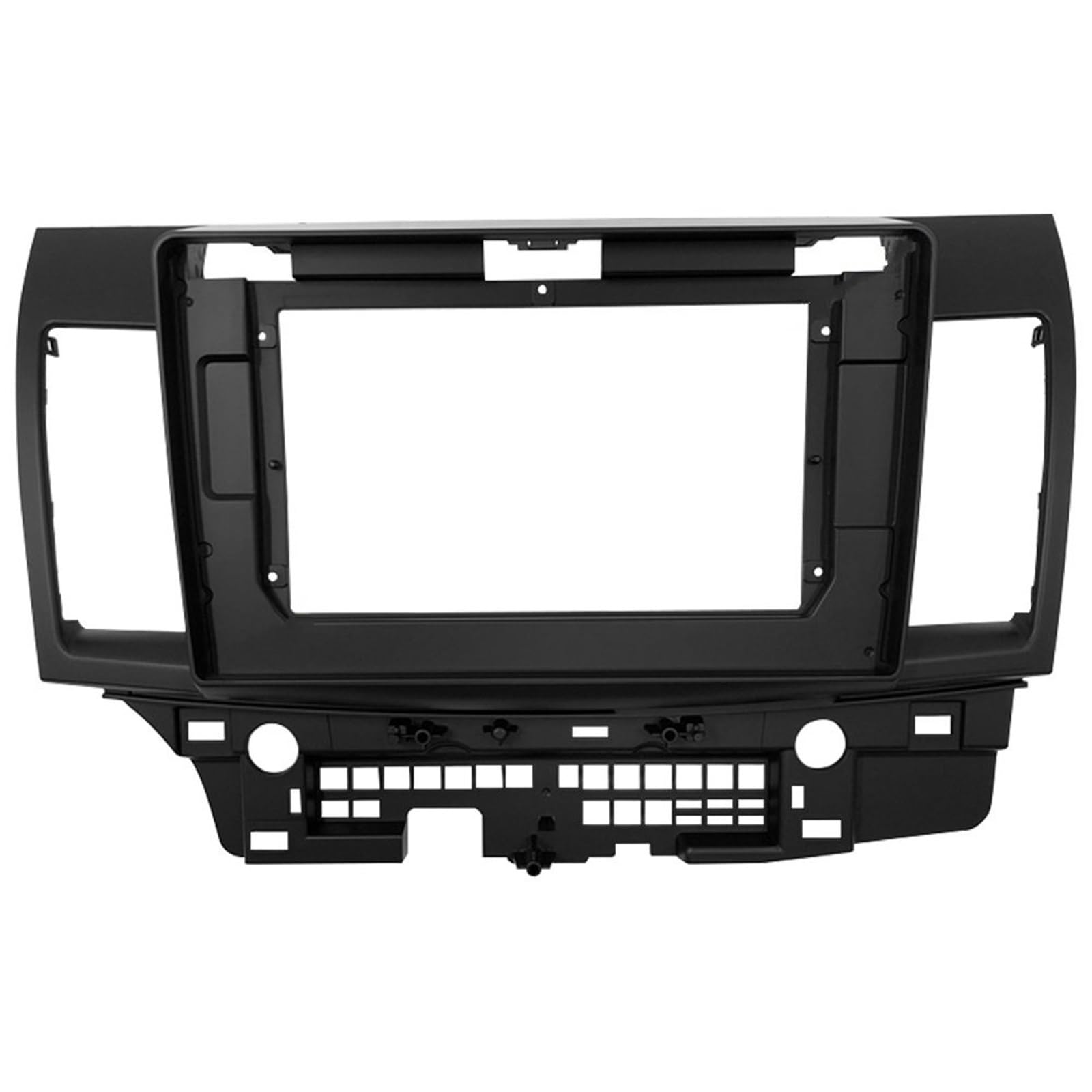 JKELPV Car Radio Frame Kit Fit For MITSUBISHI LANCER Fortis 2010-2015 Car 2 Din Head Unit Panel Dash Frame 9/10 Inch Fascia Radio adapter(10 inch Frame)
