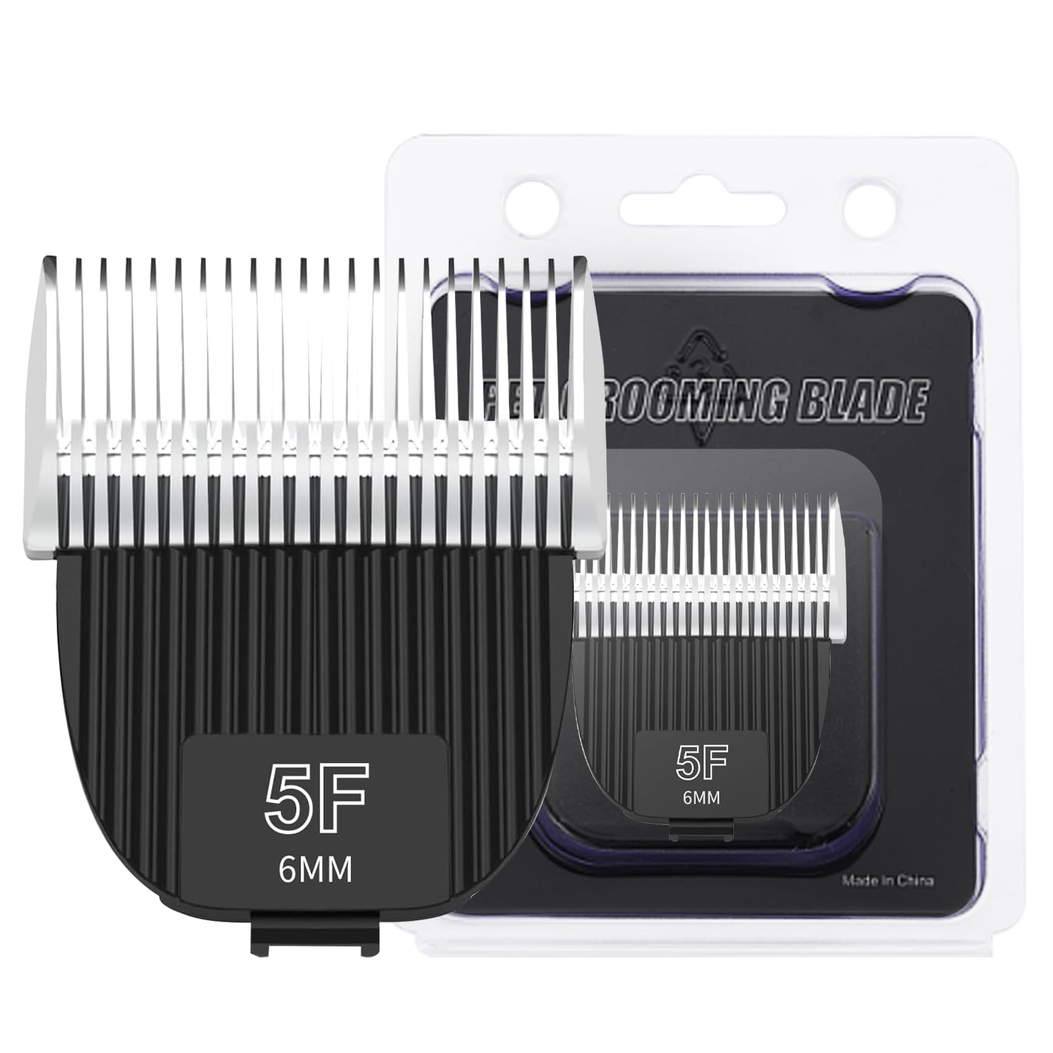 Newbulu 1Pack Flash Clipper Professional Detachable Replacement Blades，Only Compatible with Flash Clipper.（Size 5F-6mm ）