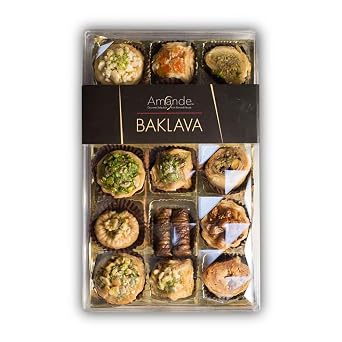 Almond House Assorted Baklava- 15Pcs Premium Sweets No artificial colours No Preservatives No Maida Ready To Eat 330 Gms