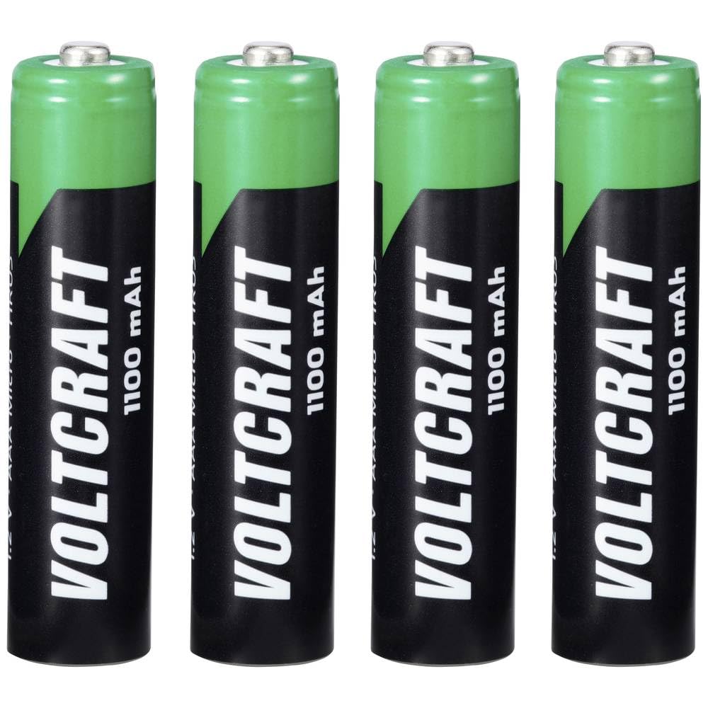 VOLTCRAFT HR03 AAA Battery (Rechargeable) NiMH 1100 mAh 1.2 V 4 Pack