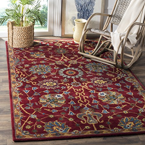 Tapete Safavieh Heritage 182x122 cm Rojo Lana miniatura 1