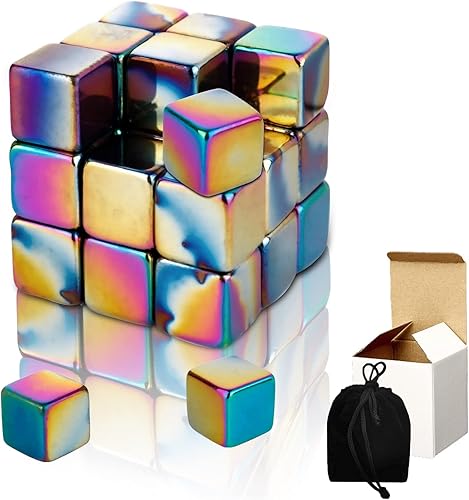 Miniatura 1 de 27 piezas de piedras magnéticas de hematita grandes piedras magnéticas magnéticas para niños y adultos kit de juguetes de bloques de construcción