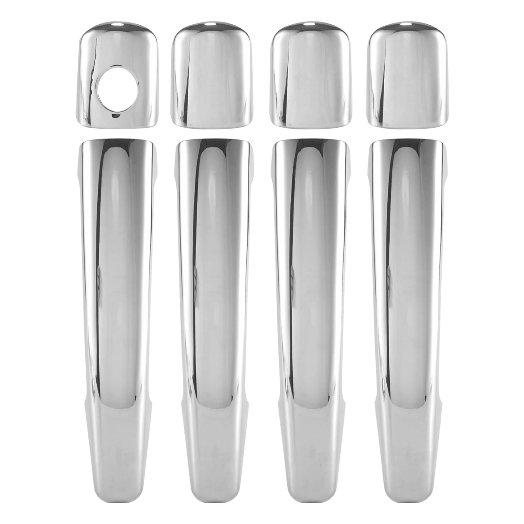 Punxdda Car Exterior Door Handle for Citroen for C4 for C4 Picasso for C6 for Peugeot 207 308 407 Chrome Door Handle Cover Trim