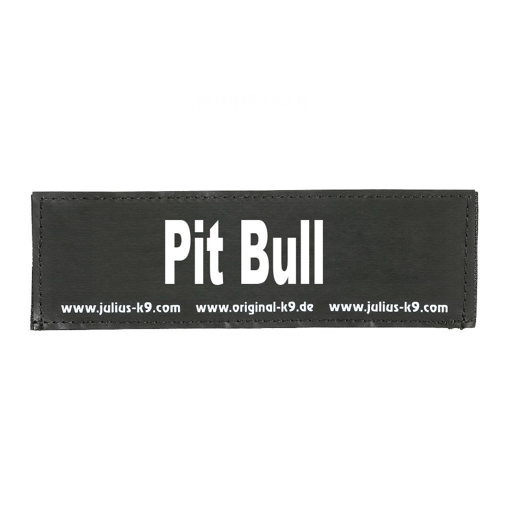 Interchangeable Patches, 1 pair, Pit Bull, Size: Large, Black — image 1