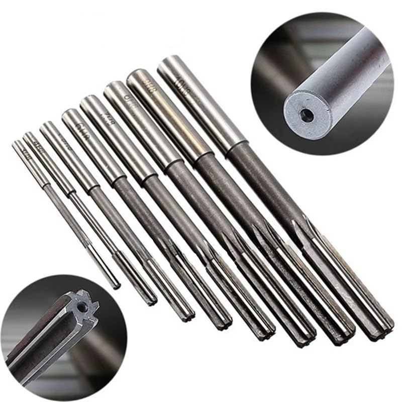Vástago Recto D4 HSS Escariador Mandril Herramienta De Fresado De Ingeniería 3mm/4mm/5mm/6mm/8mm/10mm/12mm/14m 6 Flautas HSS,8x180