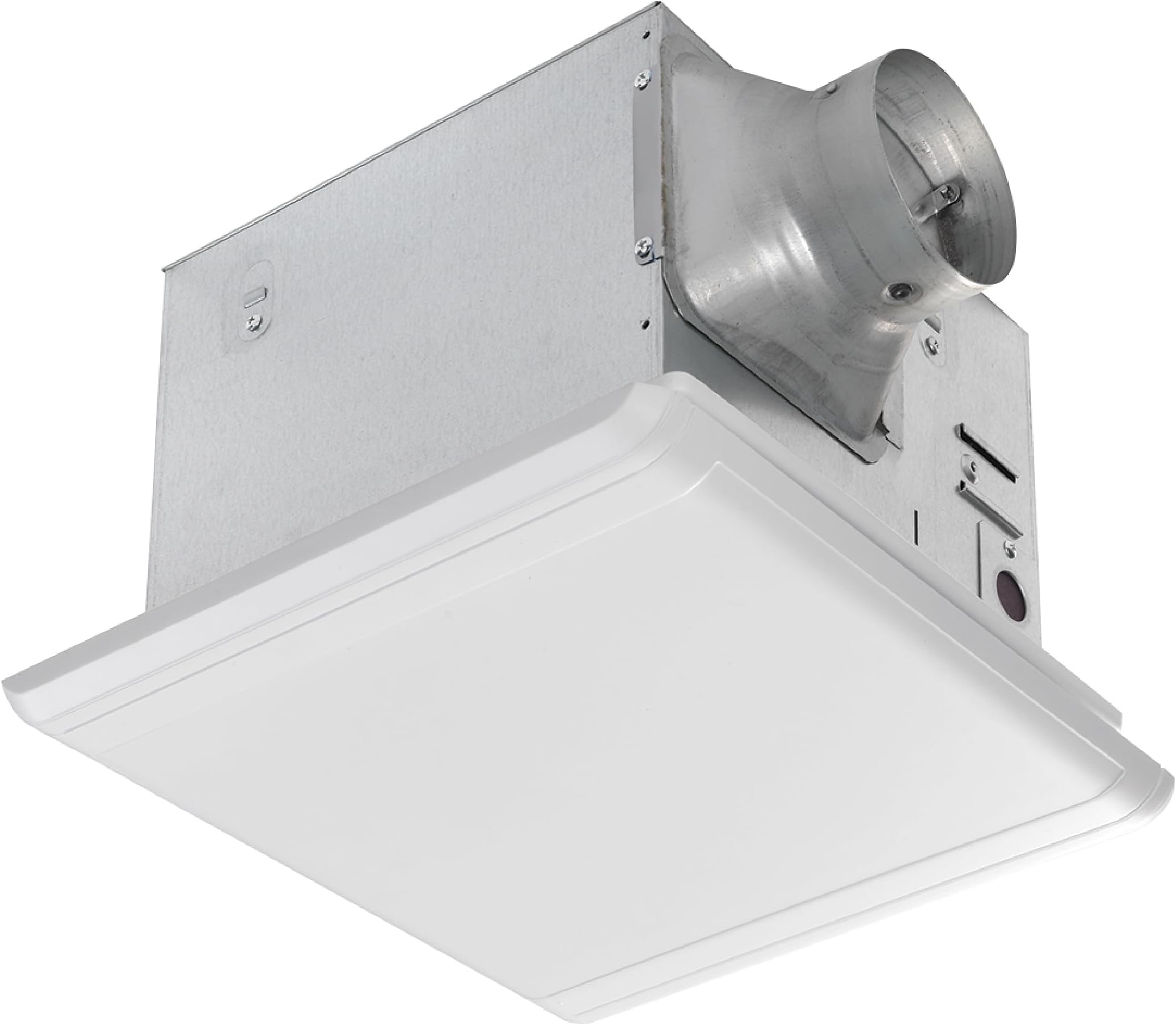 Homewerks 7107-03HW Bathroom Fan Ceiling Mount Exhaust Ventilation 1.0 Sones, 110 CFM, Energy Star, White