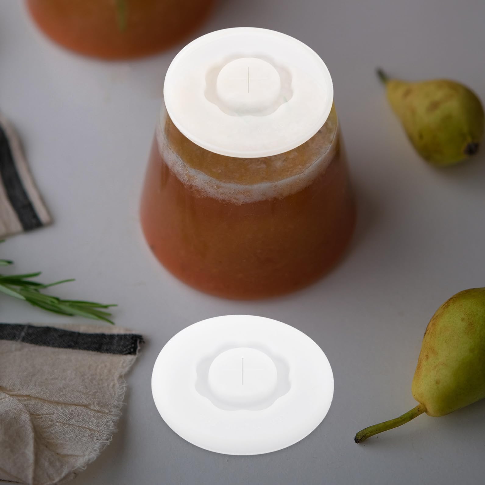 DECHOUS 20pièces Couvercles Silicone Réutilisables Pour Tasses De Couvercles Avec Trou Pour Paille Protection Anti-poussière Compatible Avec Différents Verres Et Tasses Silicone De