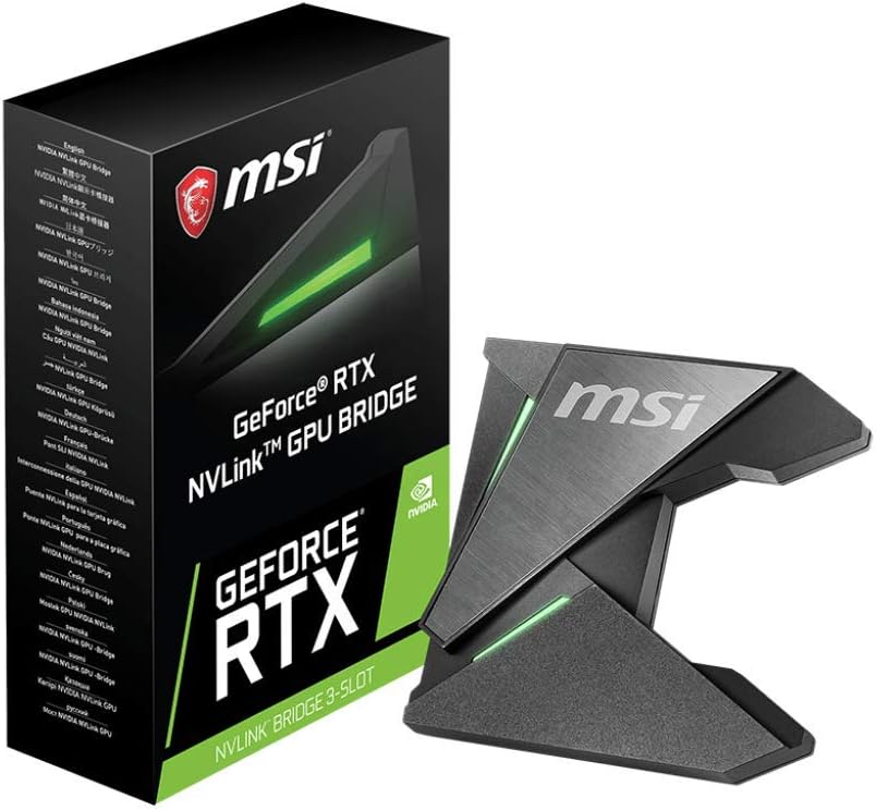 MSI GeForce RTX Nvlink Espaço de Fendas SLI Bridge