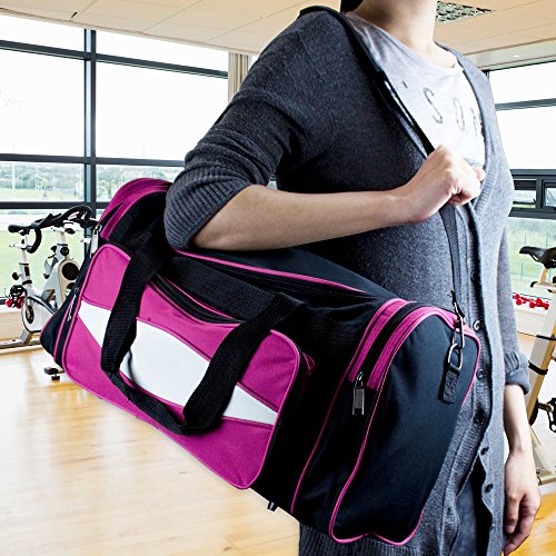 Crown Sporting Goods 600 HD Tuff Cloth Canvas Duffle Bag, 20-Inch/Medium, Pink