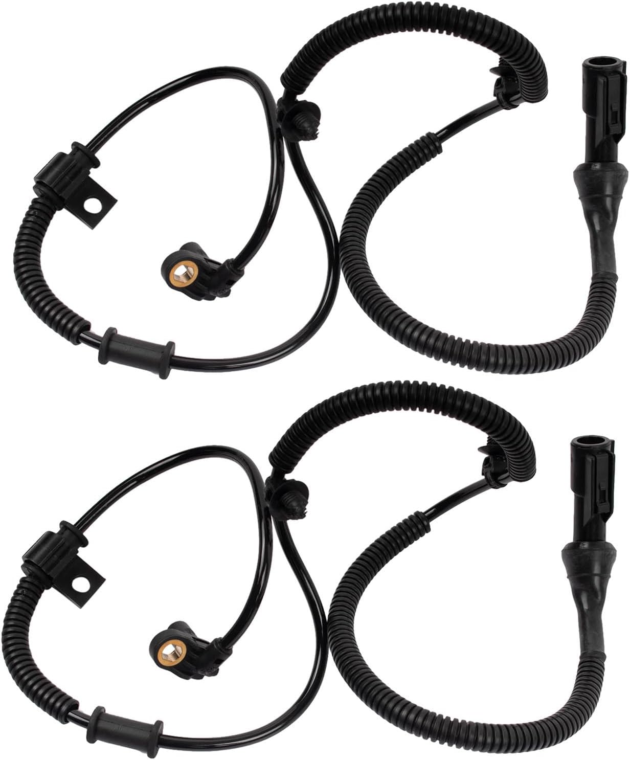 TRQ Front ABS Wheel Speed Sensor Set (2-piece) for 2010 Ford Expedition / 2009-2010 Ford F-150 / 2010 Lincoln Navigator