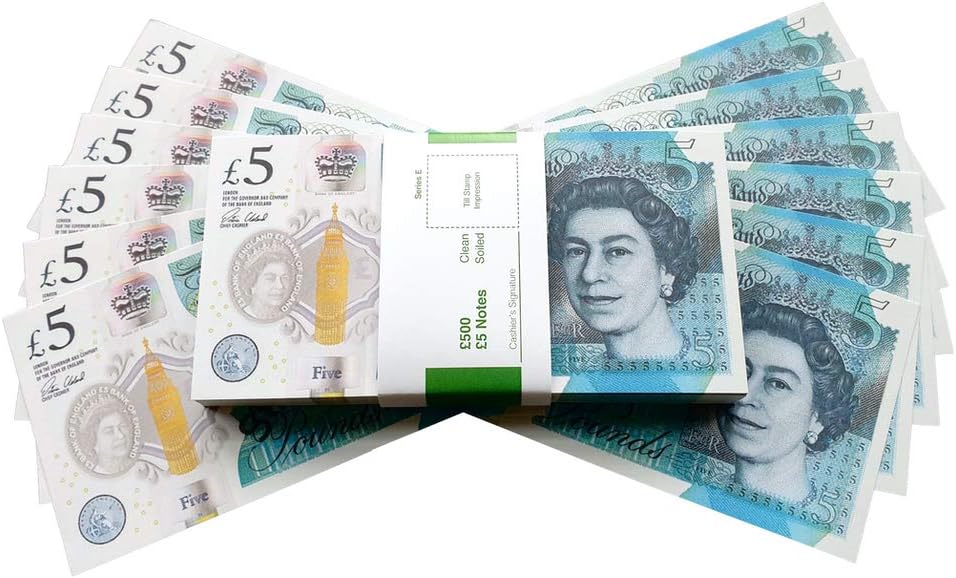 Big Screen Stacks NEW EDITION PROP MONEY UK 20 POUNDS 100 BANK NOTES