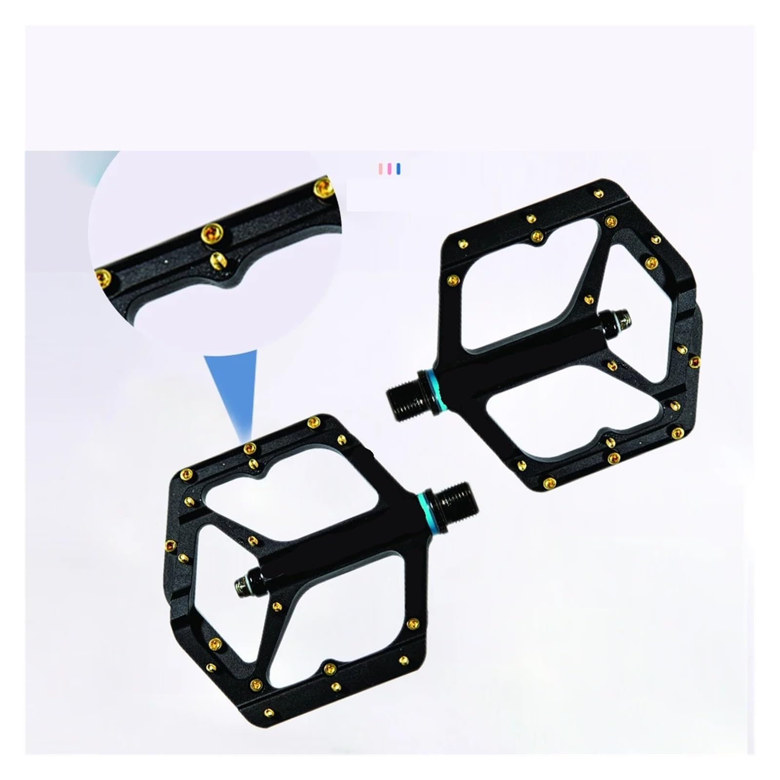 Generico Pedali Pedale for bicicletta antiscivolo leggero in lega di alluminio TP-50
