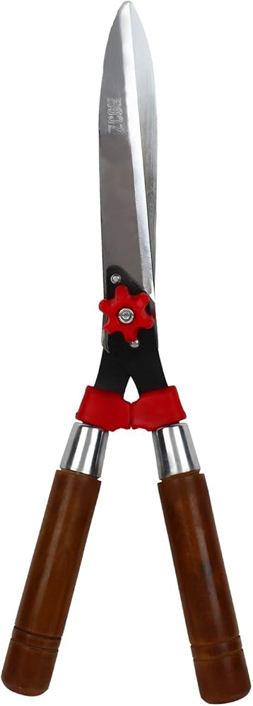Kraft Seeds Hedge Shears 1Pc Metal with Wooden Handle, Grass Cutter, Tree Cutter Tools, Plant Cutter for Garden, Durable B...